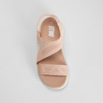 Sandalia deportiva cuña cruzada rosa UTWO