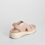 Sandalia deportiva cuña cruzada rosa UTWO