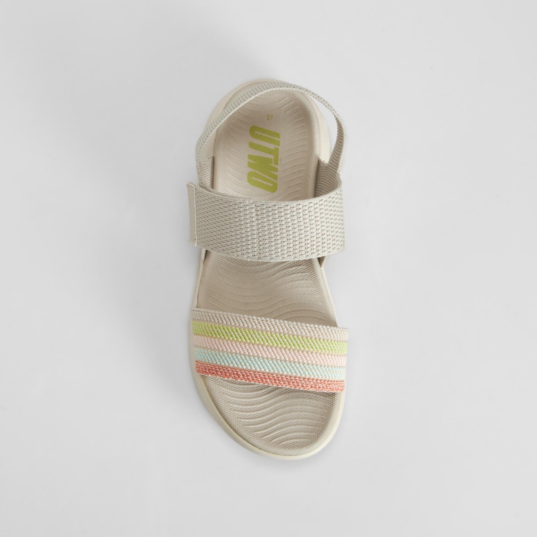Sandalia deportiva cuña multicolor UTWO
