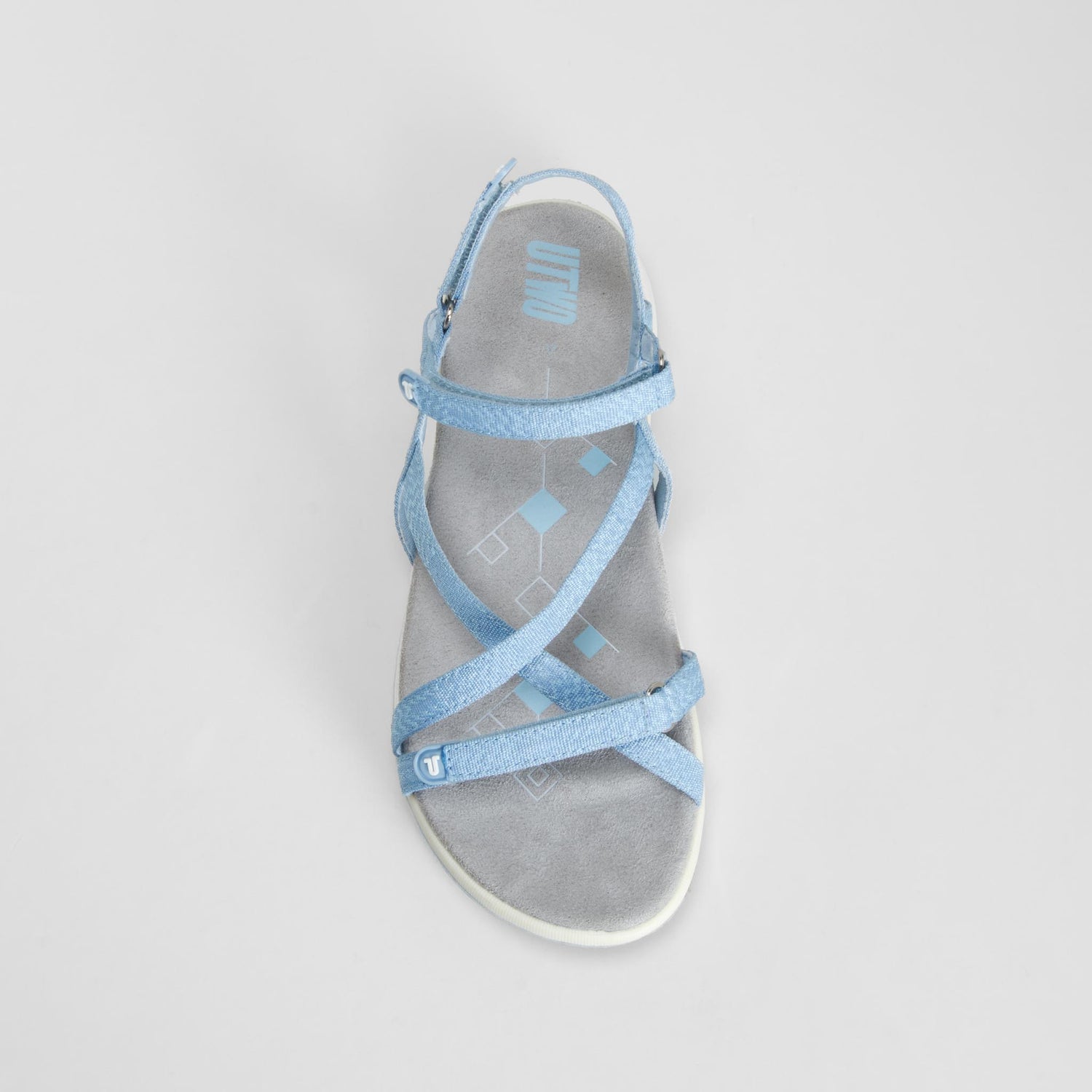 Sandalia deportiva tiras azul UTWO