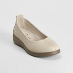 Bailarina confort beige piel COMFEET