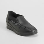 Sandalia casual piel negra COMFEET