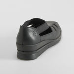 Sandalia casual piel negra COMFEET