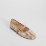 Bailarina calada en rafia beige FOSCO
