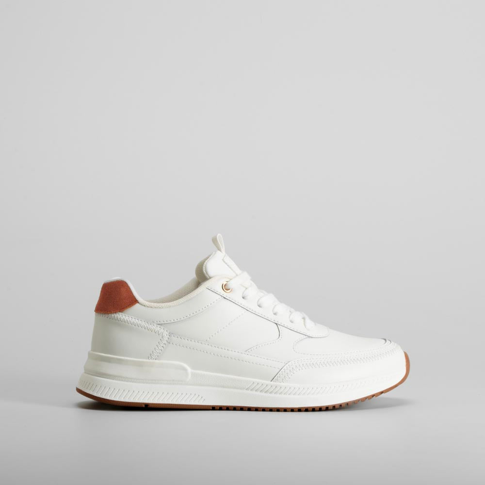 Deportiva running piel blanca FOSCO
