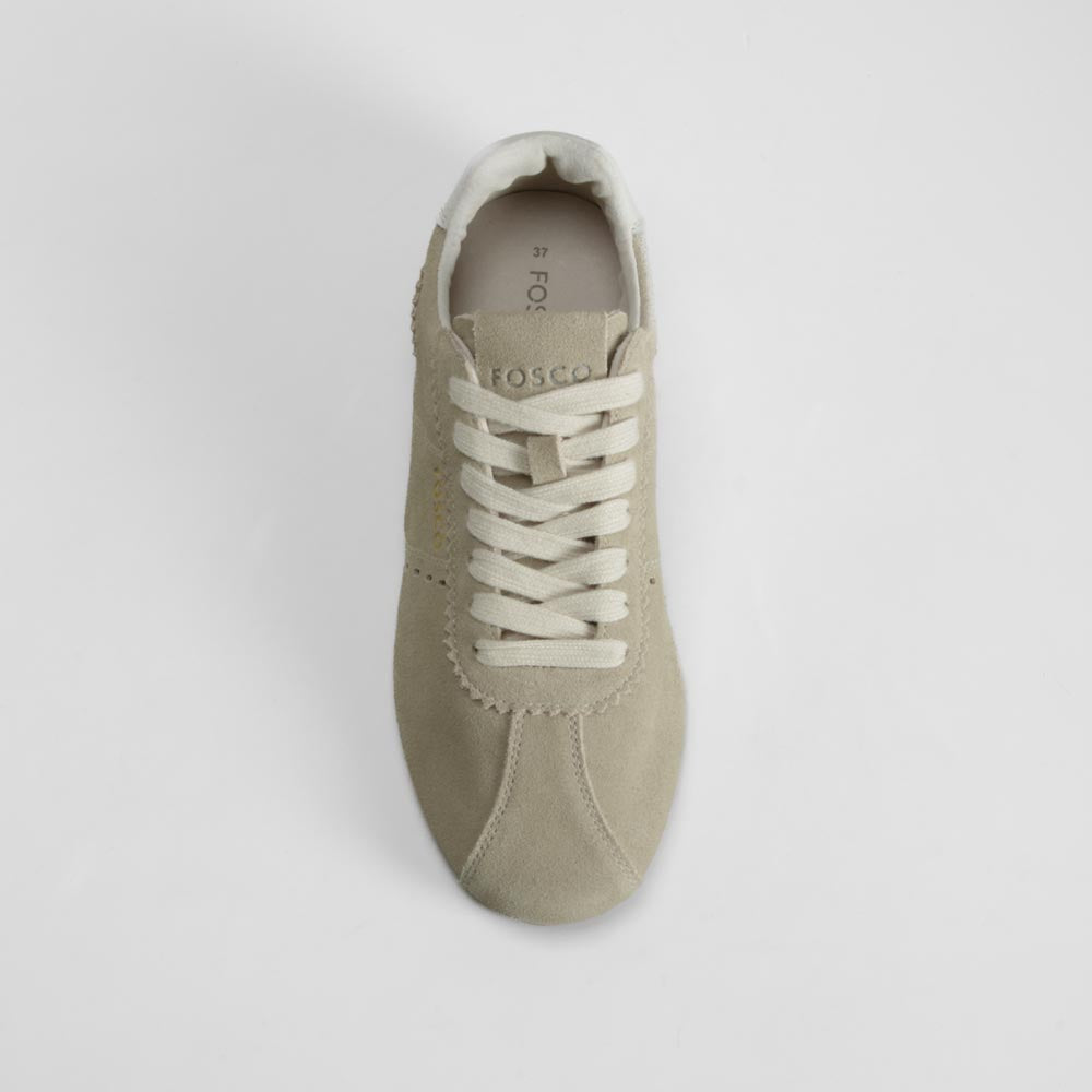 Zapatilla beige piel FOSCO