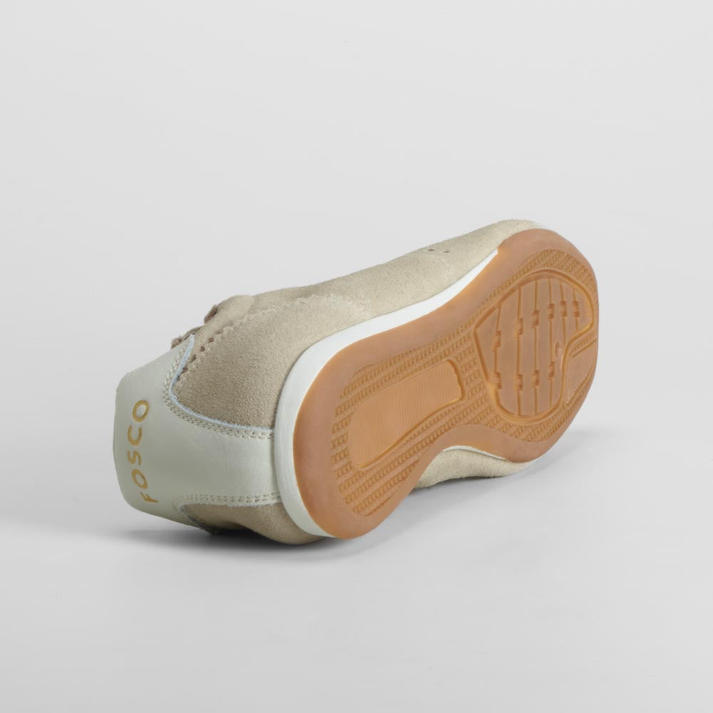 Zapatilla beige piel FOSCO