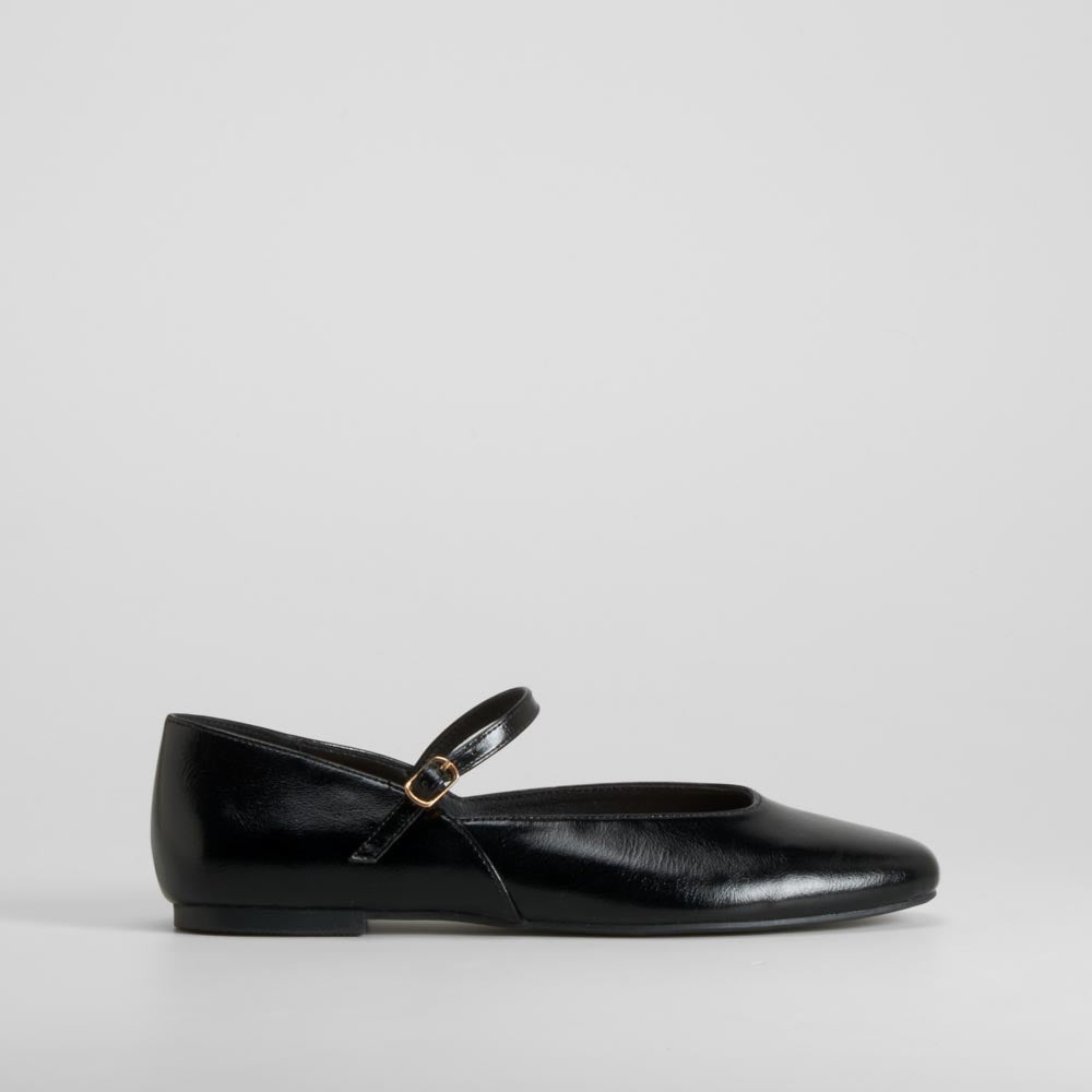 Bailarina negra con pulsera ajustable PICCOLA PIU