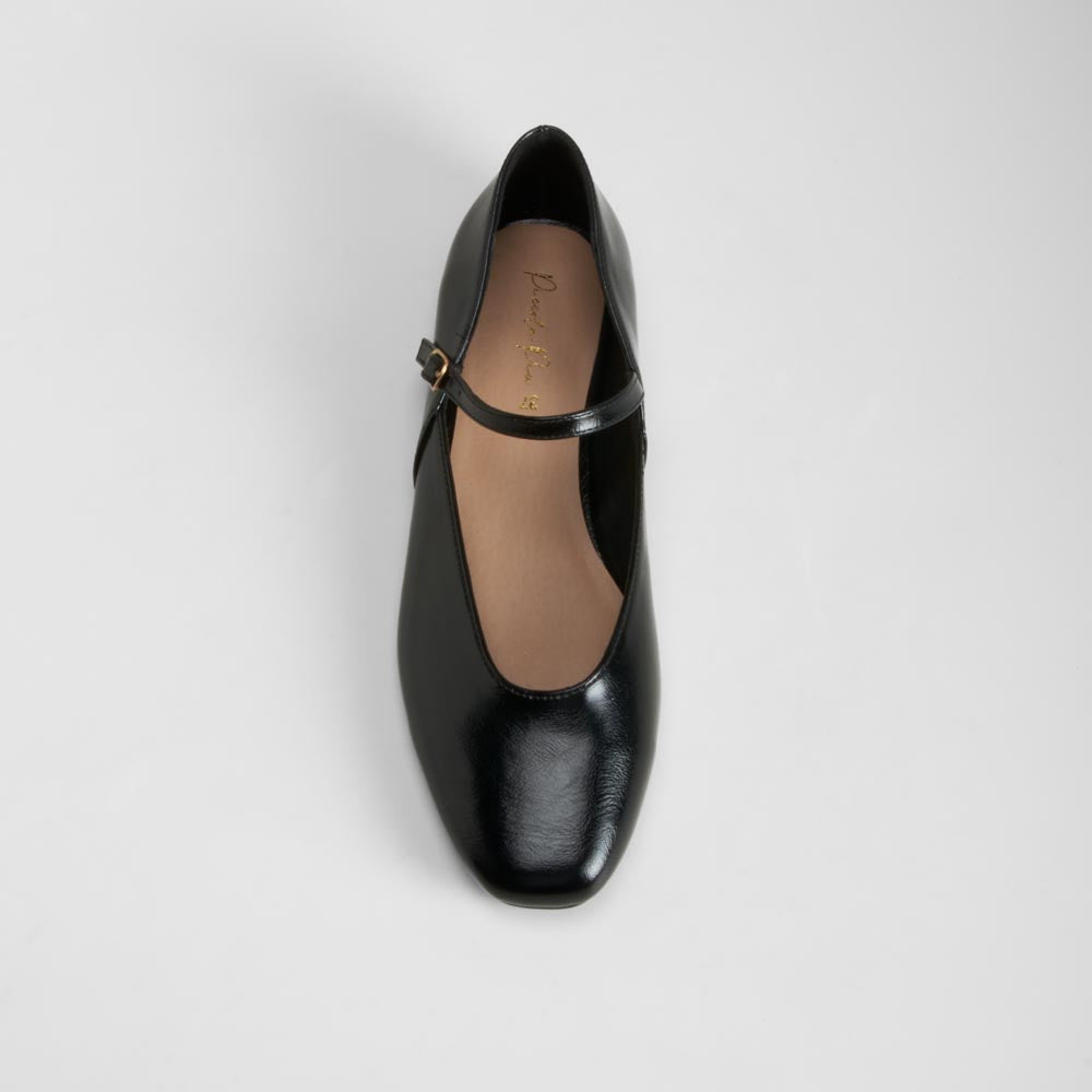 Bailarina negra con pulsera ajustable PICCOLA PIU