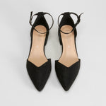 Zapato negro elegante con tacón bajo PICCOLA PIU