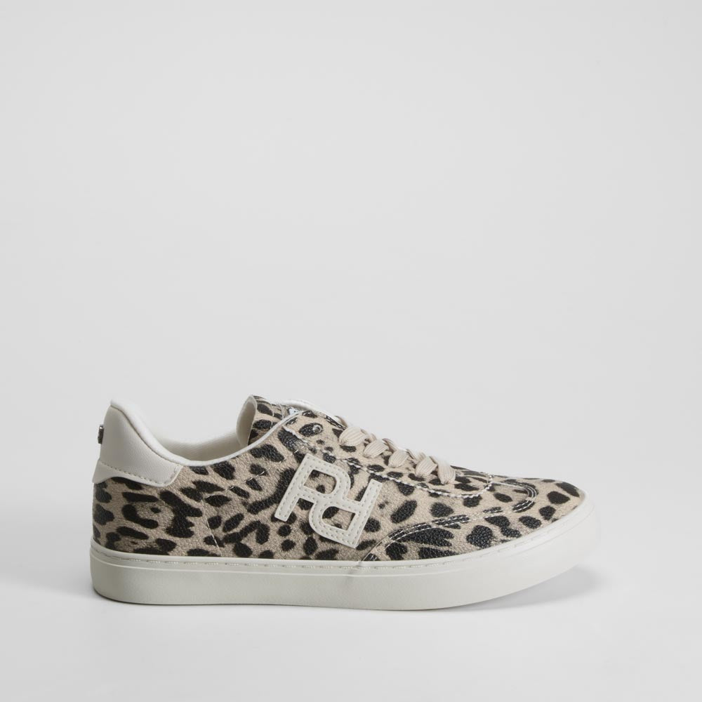 Zapatilla animal print beige PICCOLA PIU