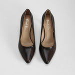 Zapato salón tacón alto marrón PICCOLA PIU