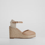 Alpargata cuña alta beige PICCOLA PIU
