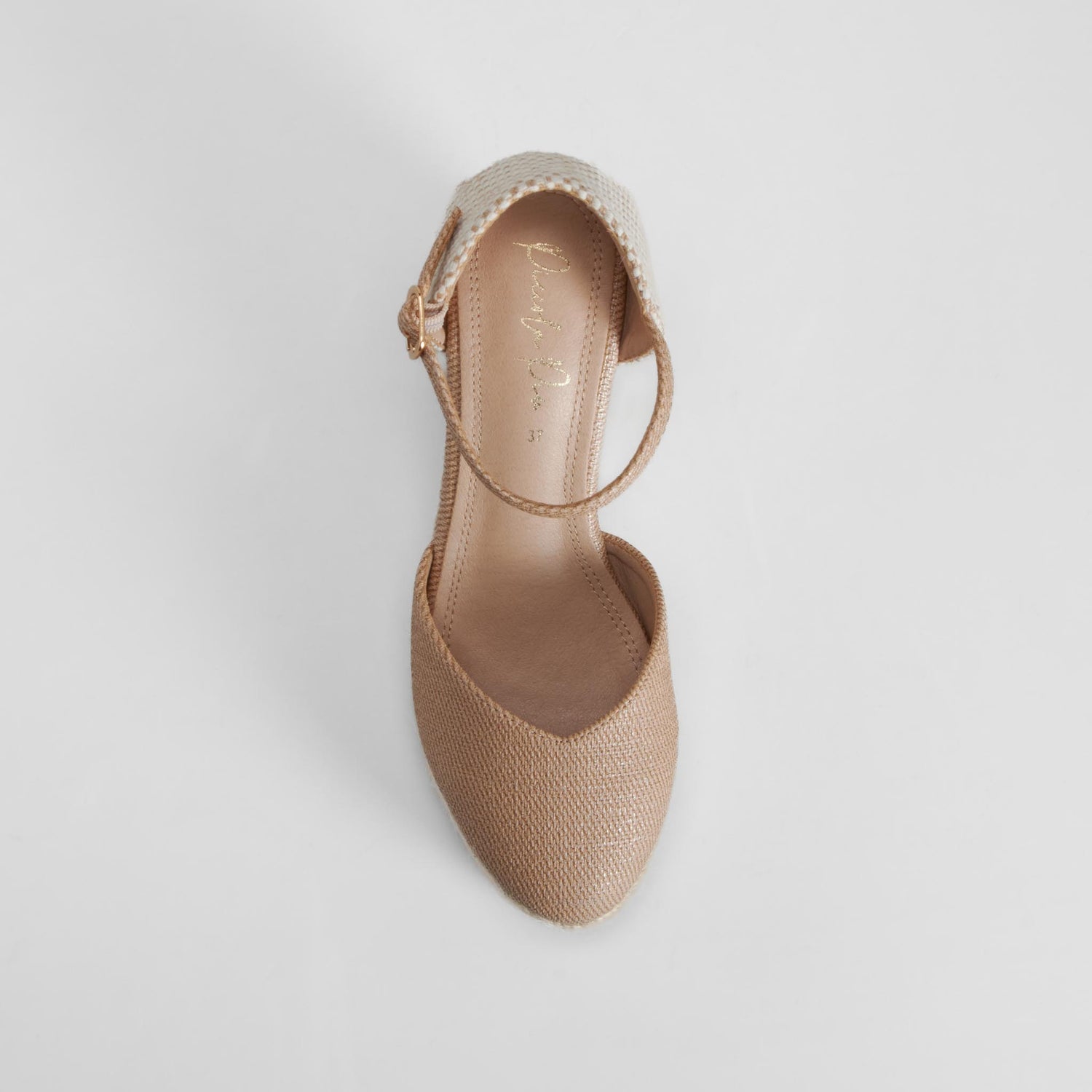 Alpargata cuña alta beige PICCOLA PIU