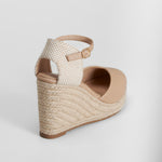 Alpargata cuña alta beige PICCOLA PIU