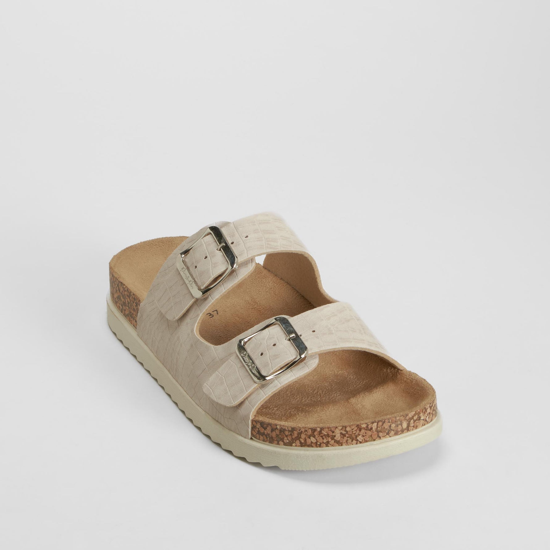 Sandalia bio doble hebilla blanca PICCOLA PIU