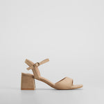 Sandalia tacón vestir beige PICCOLA PIU