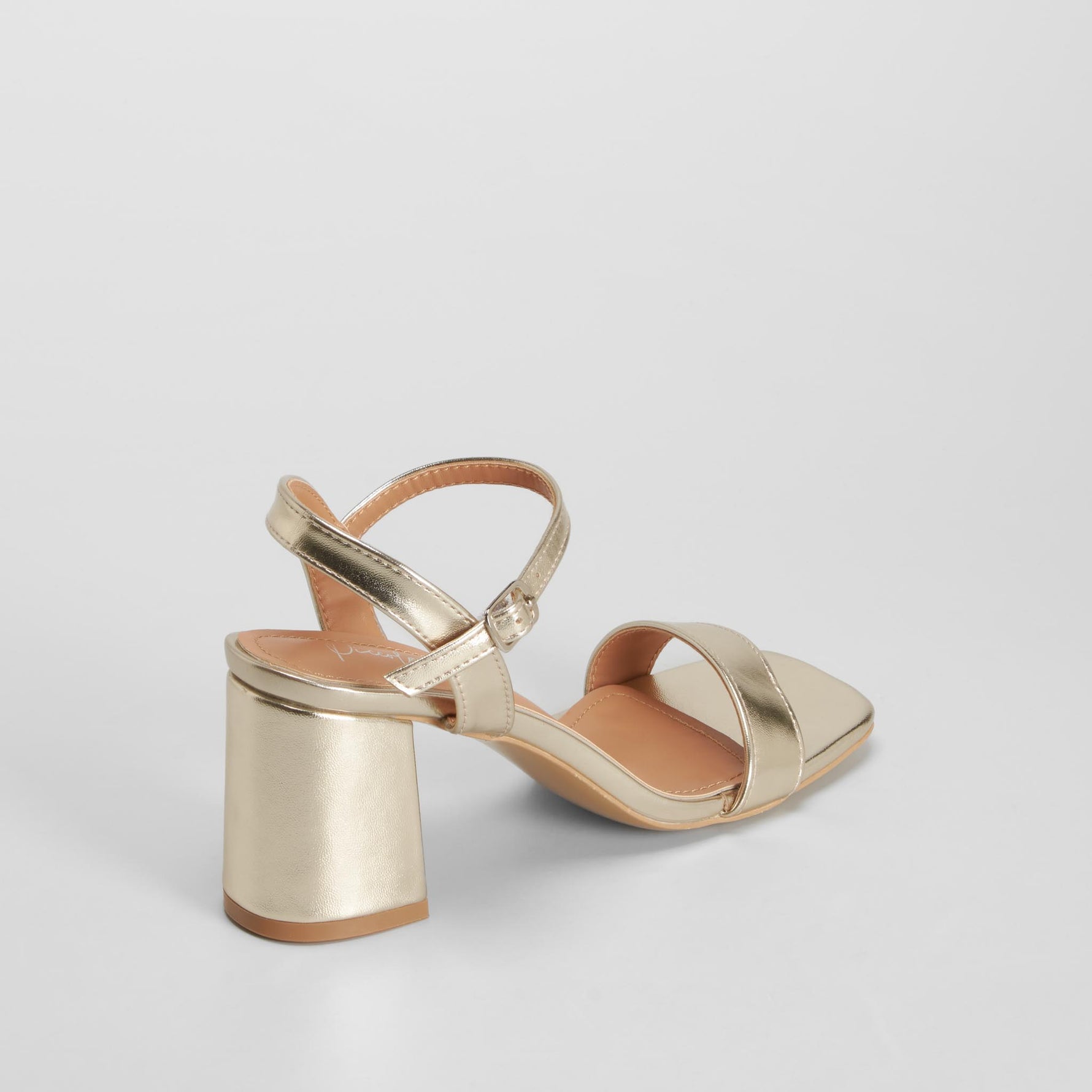 Sandalia tacón pulsera ajustable oro PICCOLA PIU