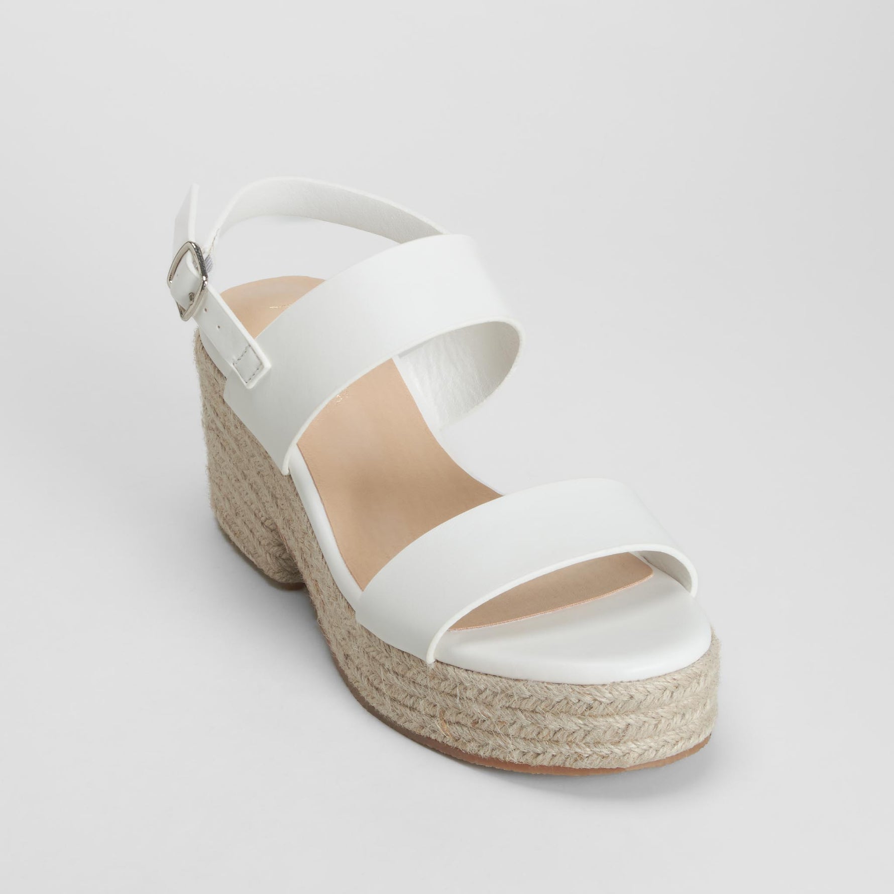 Sandalia yute cuña blanca PICCOLA PIU