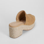 Sandalia yute cuña beige PICCOLA PIU