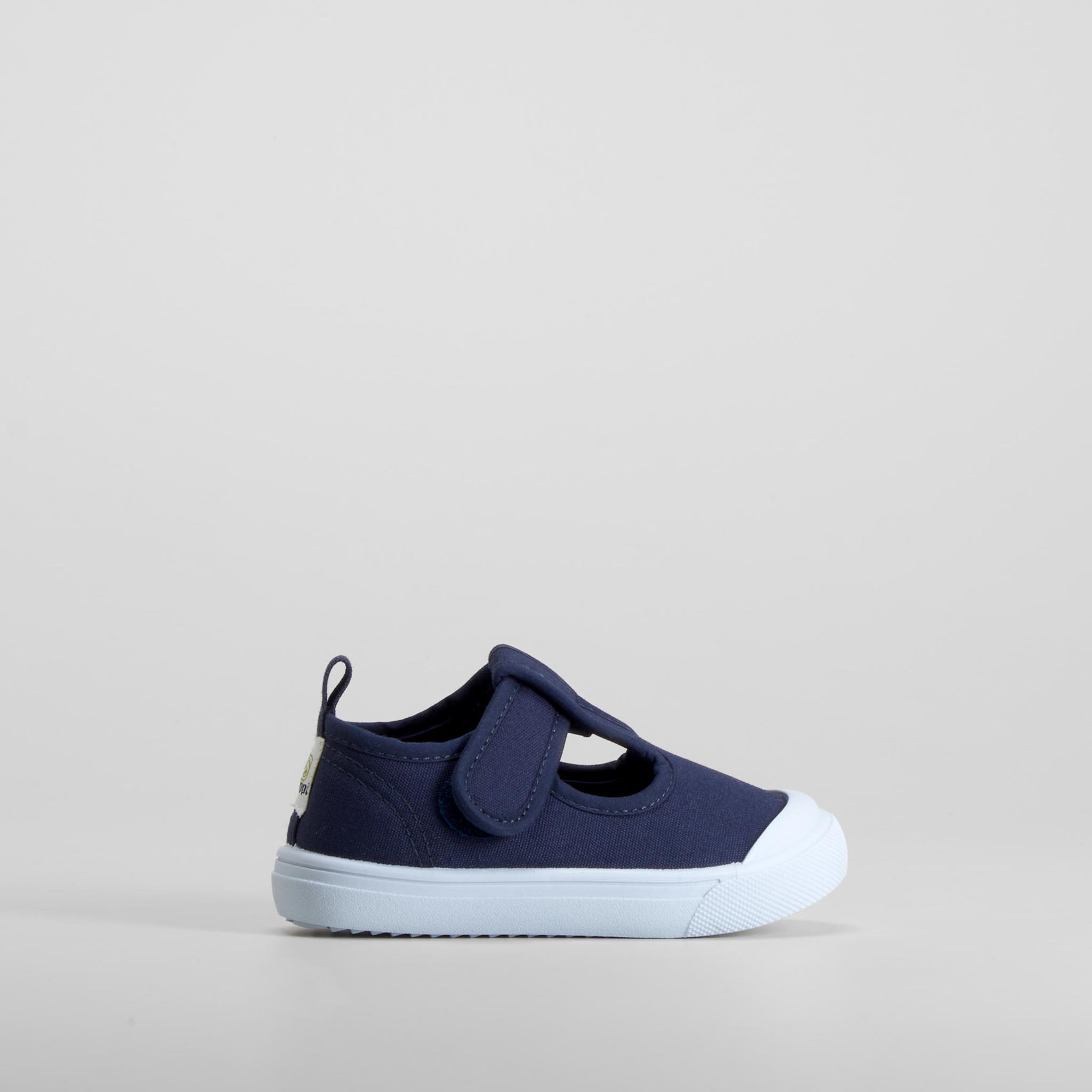 Zapatilla asandaliada lona azul bebé BEPPI