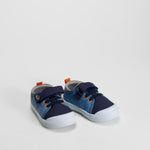 Zapatilla de lona velcro azul bebé BEPPI