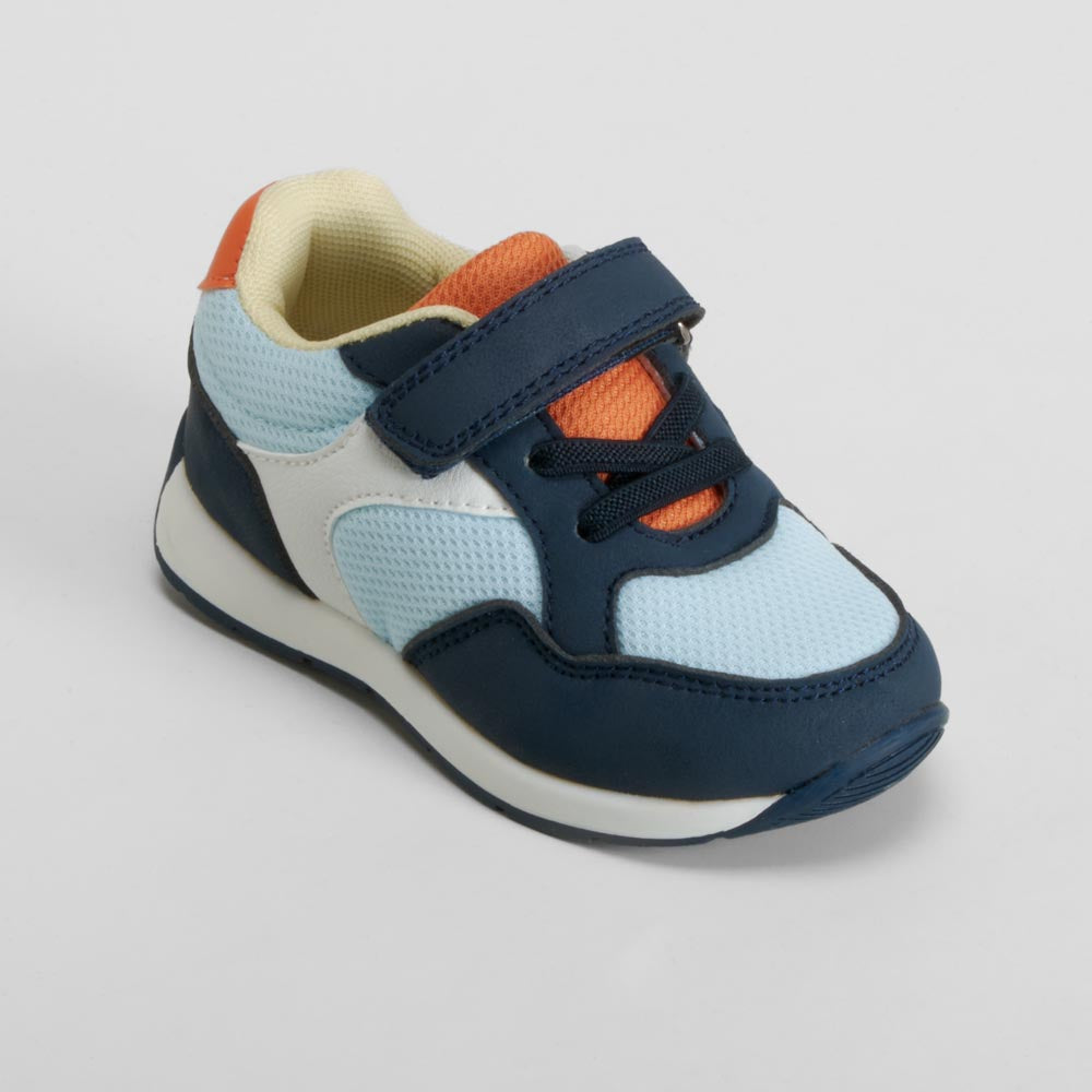 Zapatilla azul cierre velcro bebé BACHE