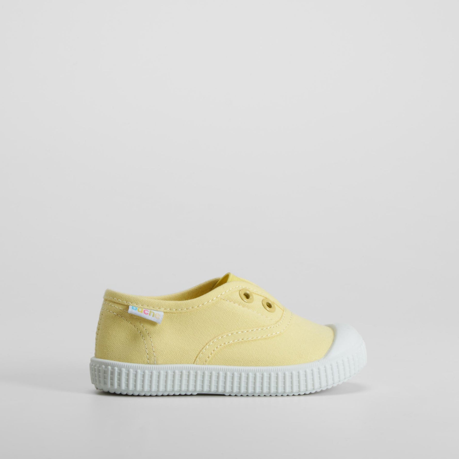 Zapatilla lona puntera bebé amarillo BACHE