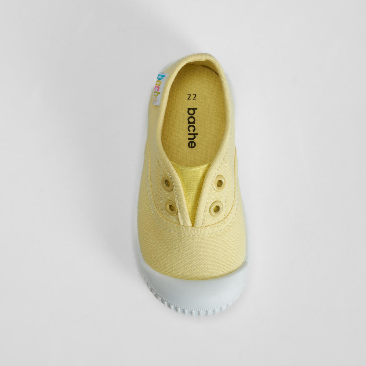 Zapatilla lona puntera bebé amarillo BACHE