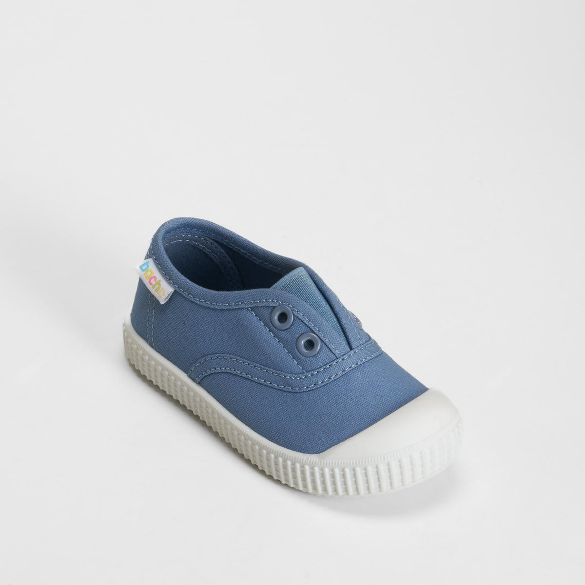 Zapatilla lona puntera bebé azul BACHE