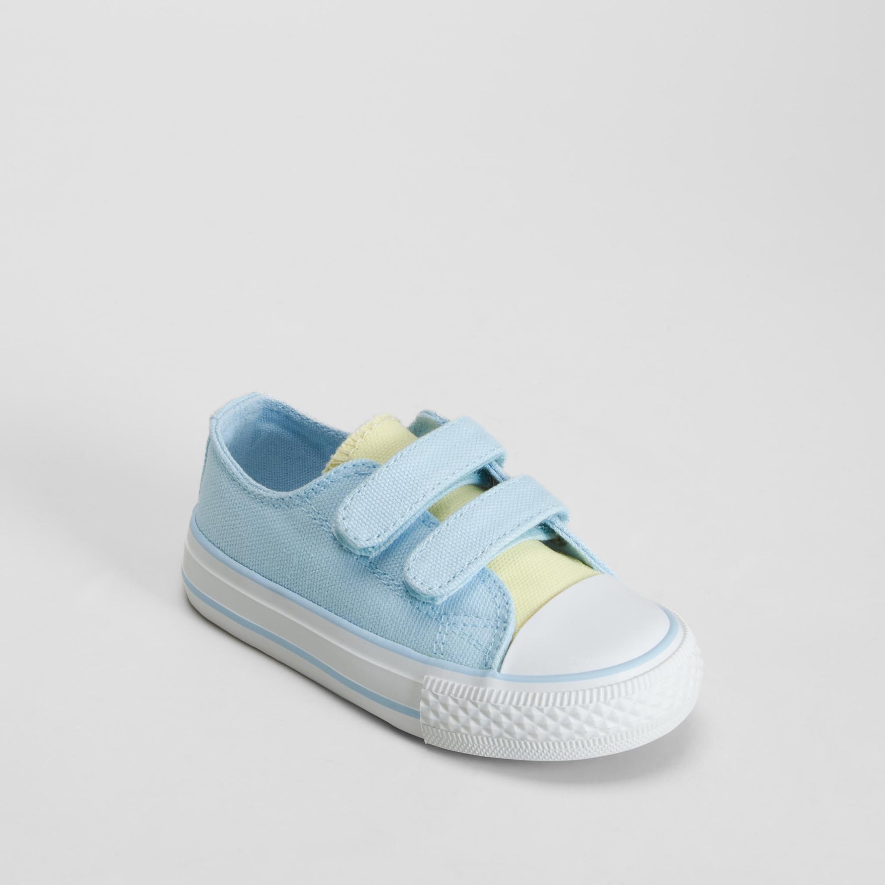 Zapatilla lona velcro bebé azul BACHE