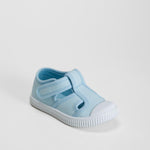 Zapatilla lona cangrejera bebé azul BACHE