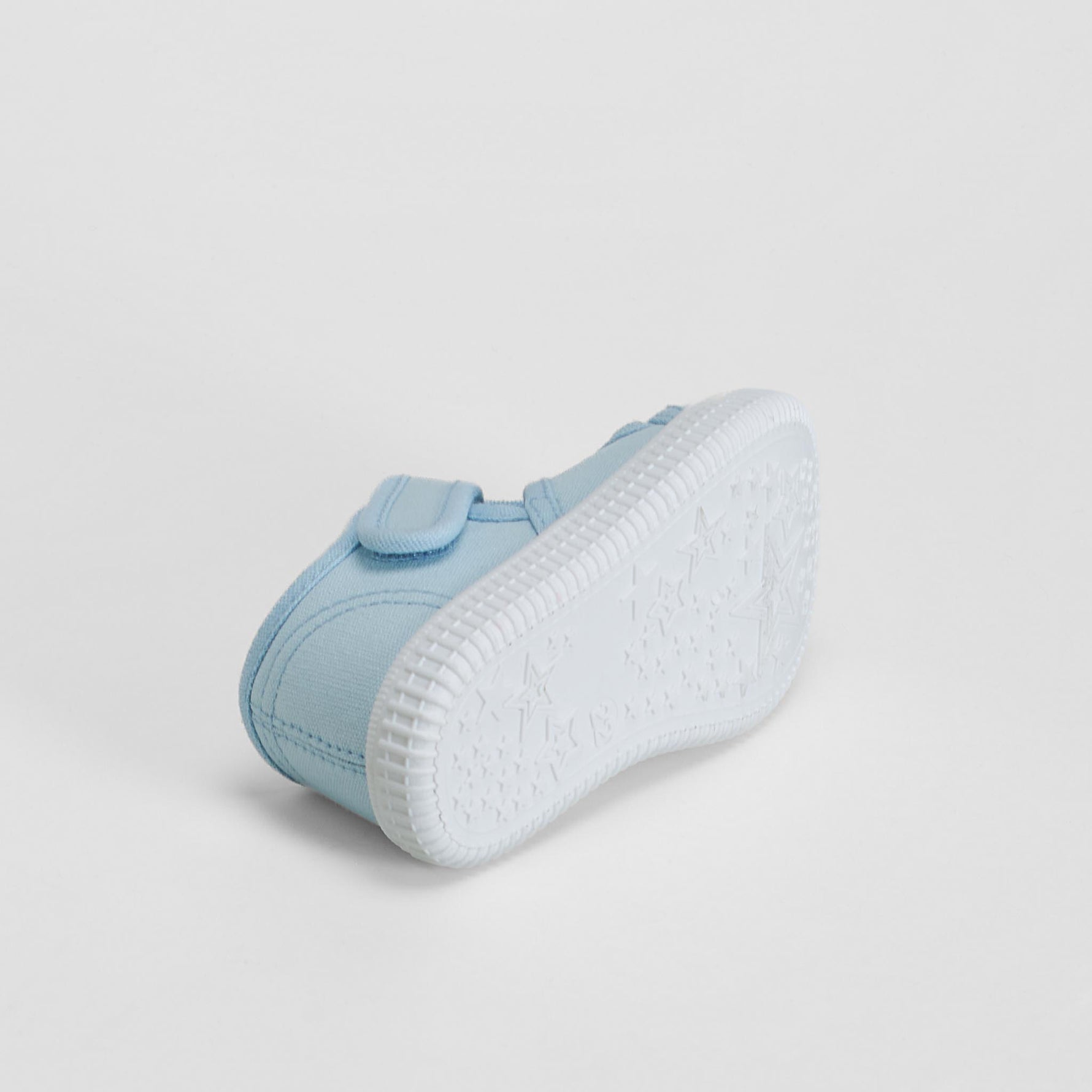 Zapatilla lona cangrejera bebé azul BACHE