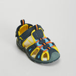 Sandalia deportiva bebé amarilla y azul BACHE