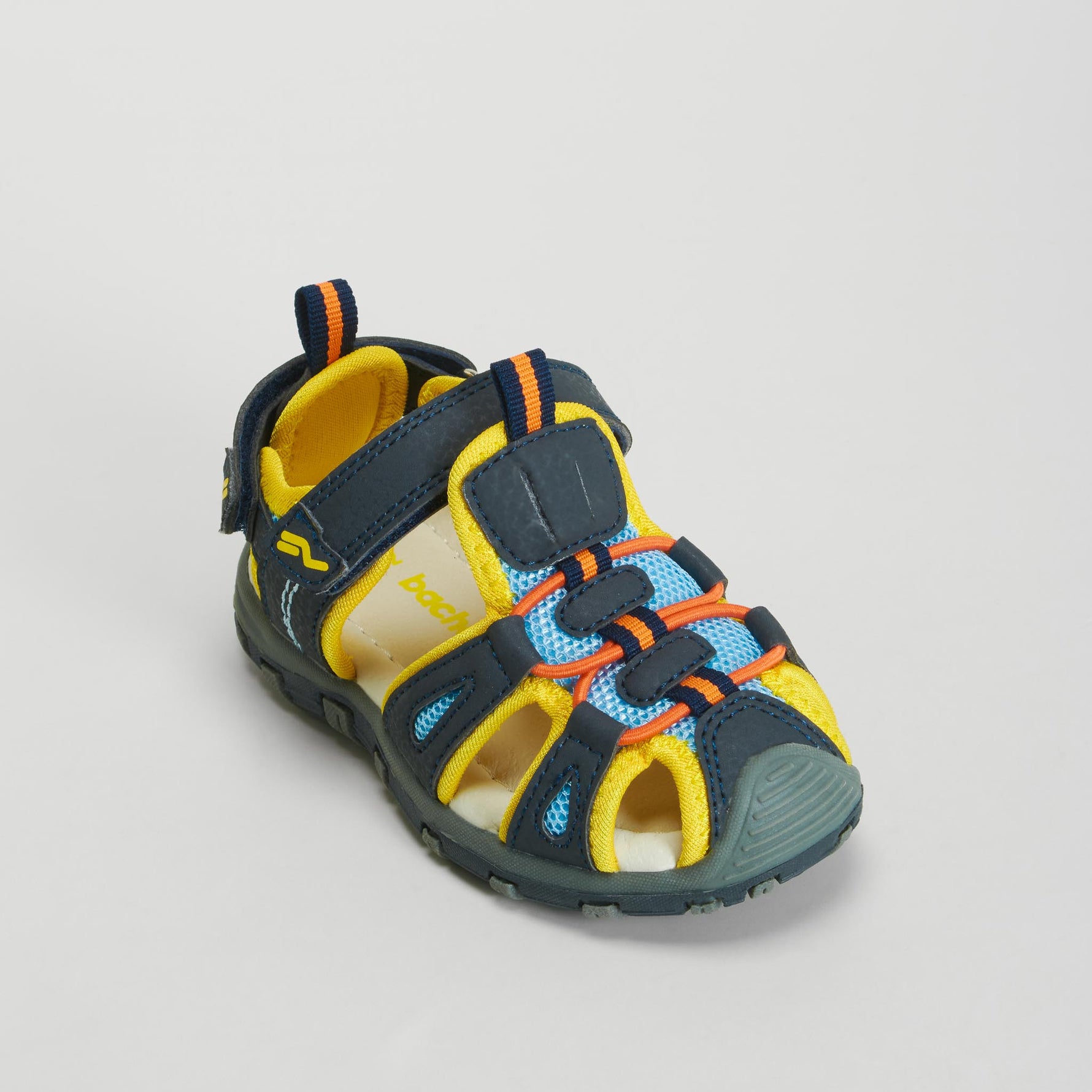 Sandalia deportiva bebé amarilla y azul BACHE