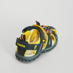 Sandalia deportiva bebé amarilla y azul BACHE