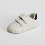 Zapatilla blanca barefoot velcro bebé COMFEET