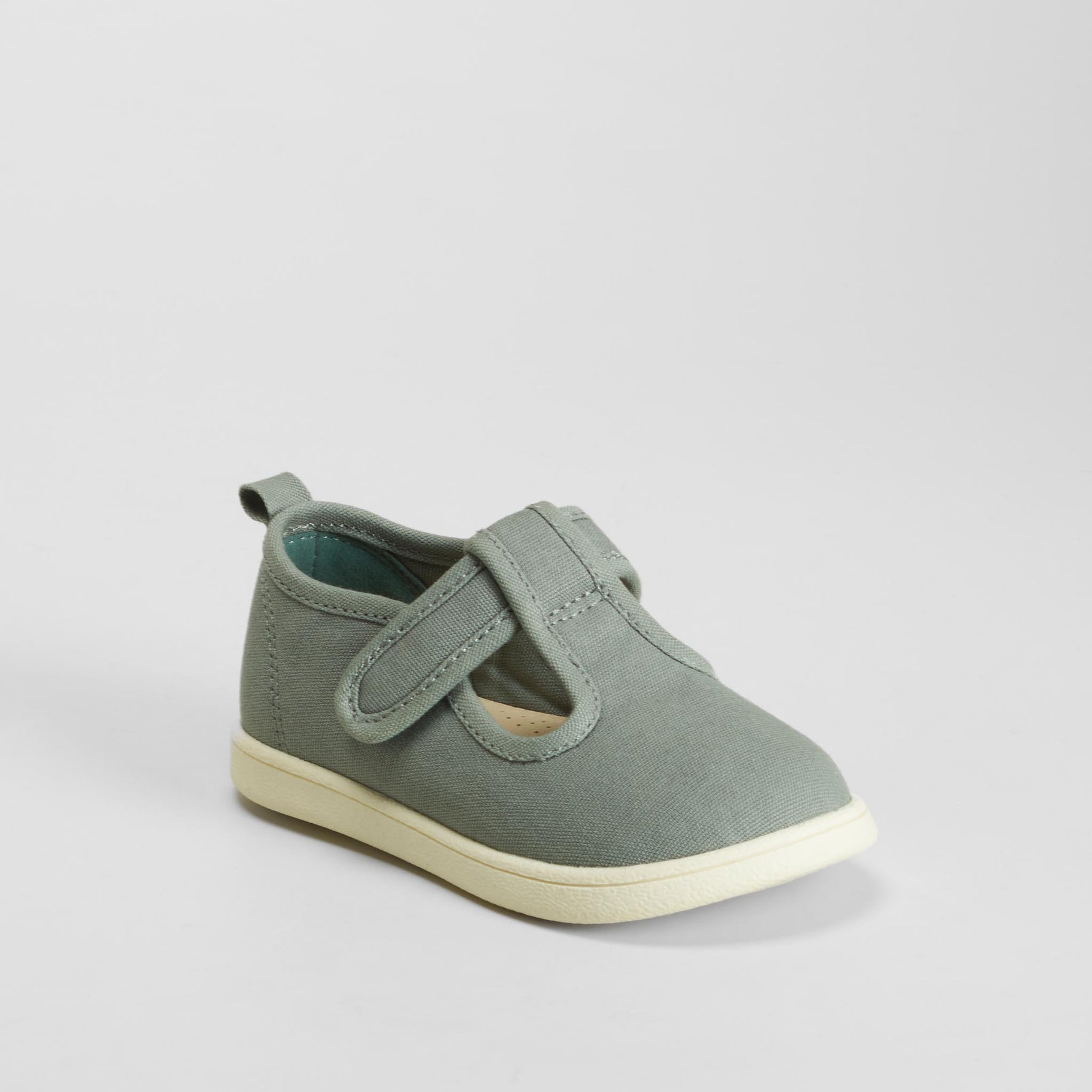 Zapatilla lona bebé verde COMFEET