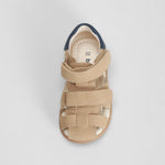 Sandalia cierre ajustable bebé beige BACHE