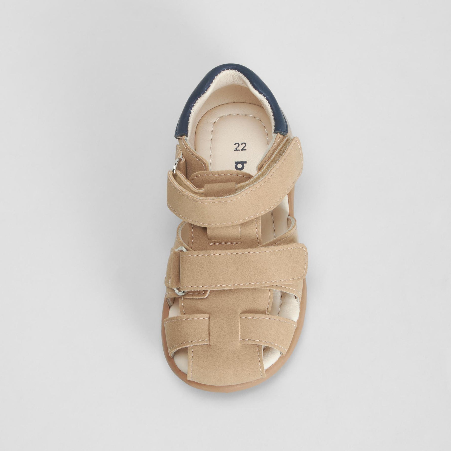 Sandalia cierre ajustable bebé beige BACHE