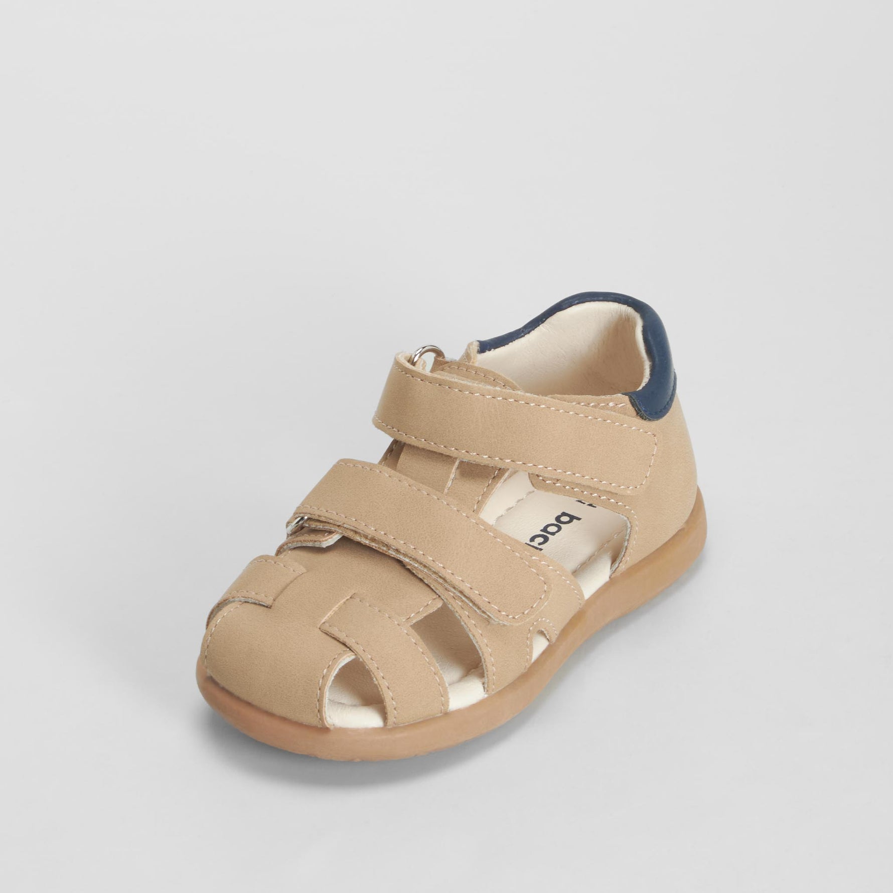 Sandalia cierre ajustable bebé beige BACHE
