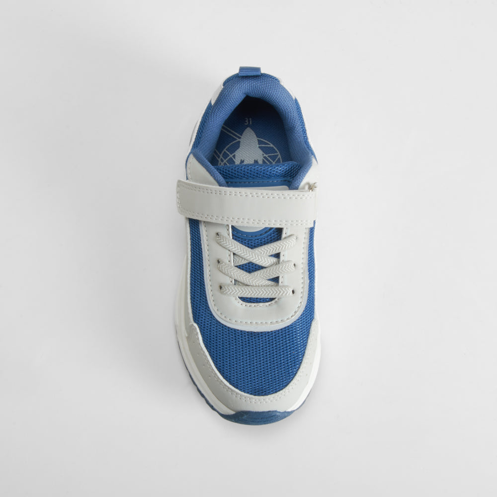 Deportiva infantil azul y gris SEVEN FIVE