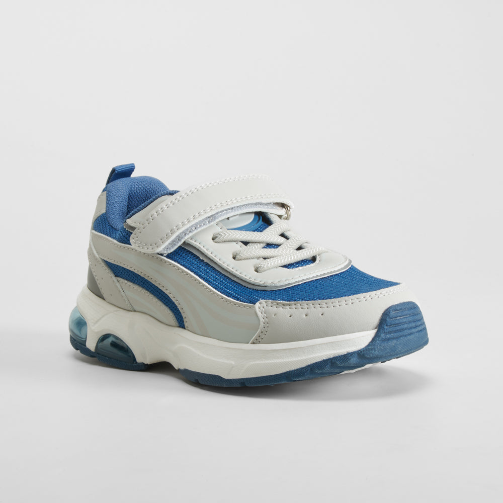 Deportiva infantil azul y gris SEVEN FIVE