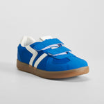 Deportiva retro doble velcro azul SEVEN FIVE
