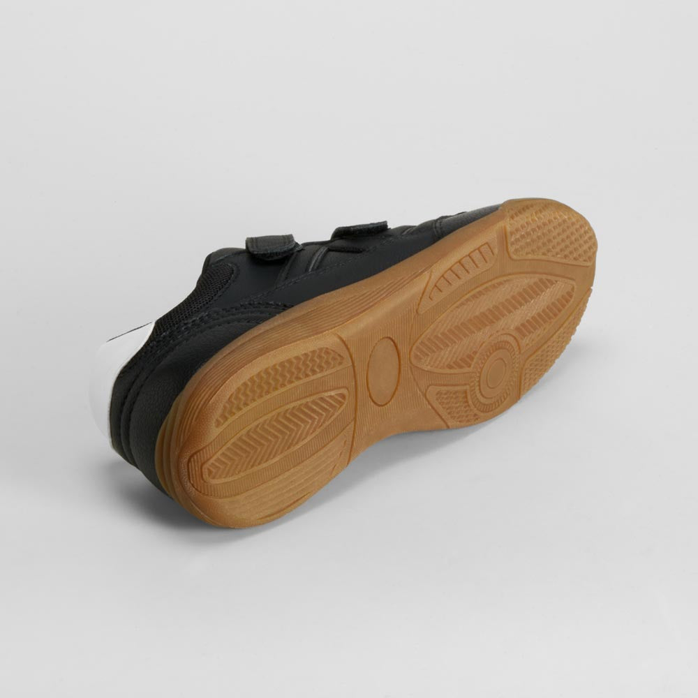 Zapatilla fútbol city velcro negra SEVEN FIVE
