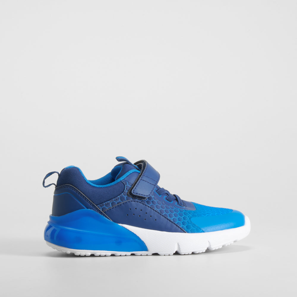 Deportiva con luces y velcro azul SEVEN FIVE