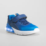 Deportiva con luces y velcro azul SEVEN FIVE