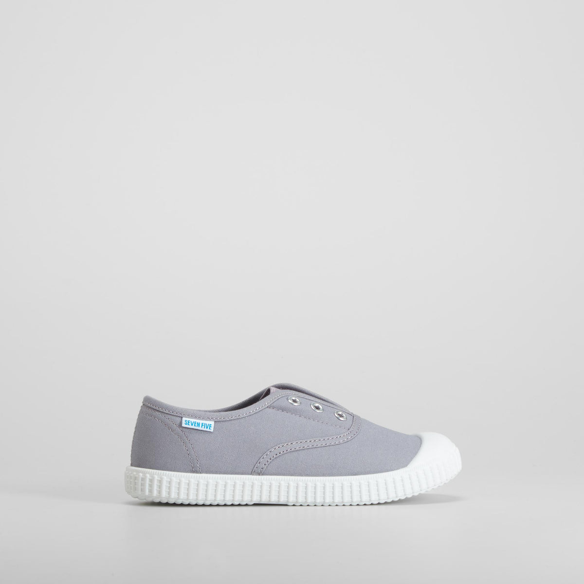 Zapatilla lona puntera gris SEVEN FIVE
