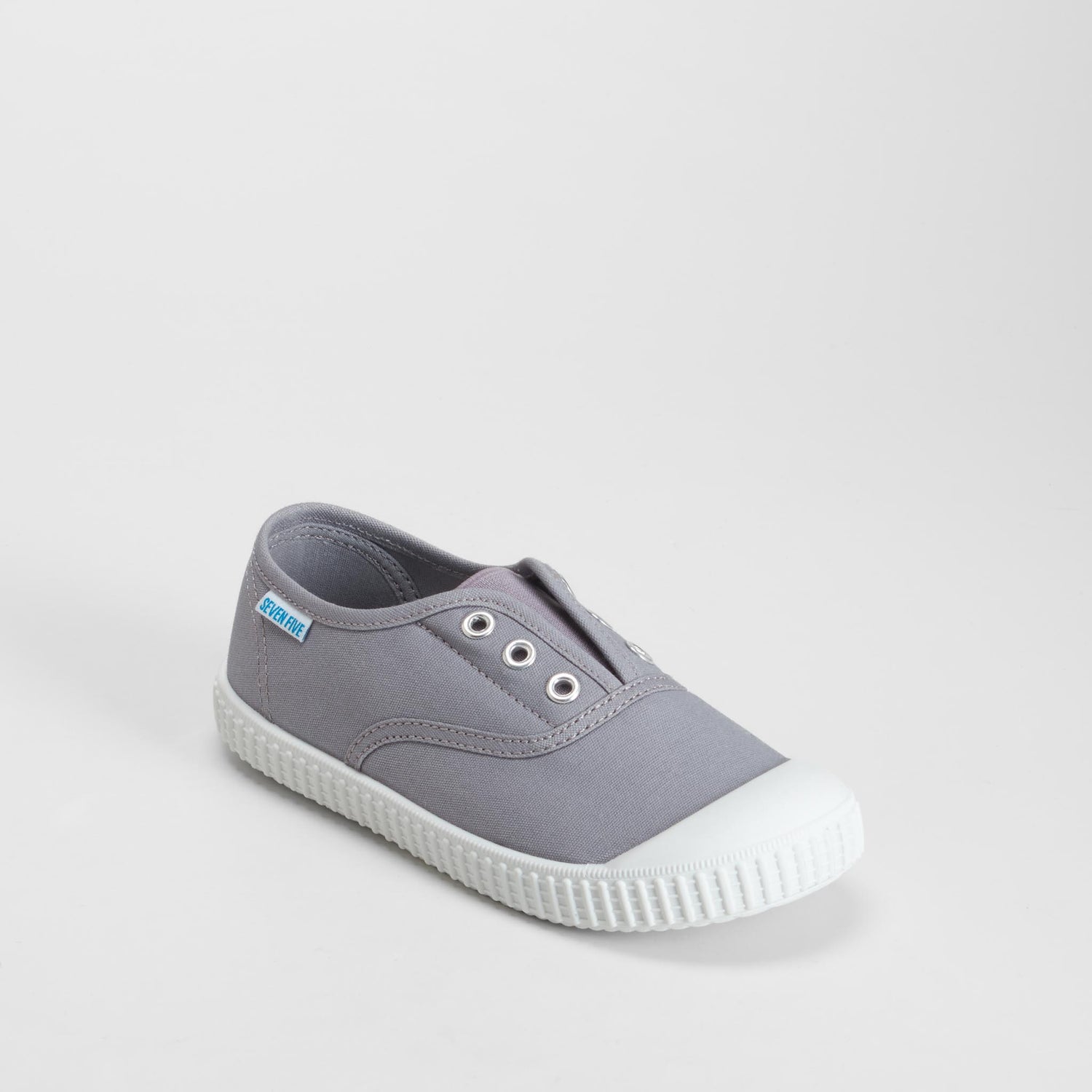 Zapatilla lona puntera gris SEVEN FIVE
