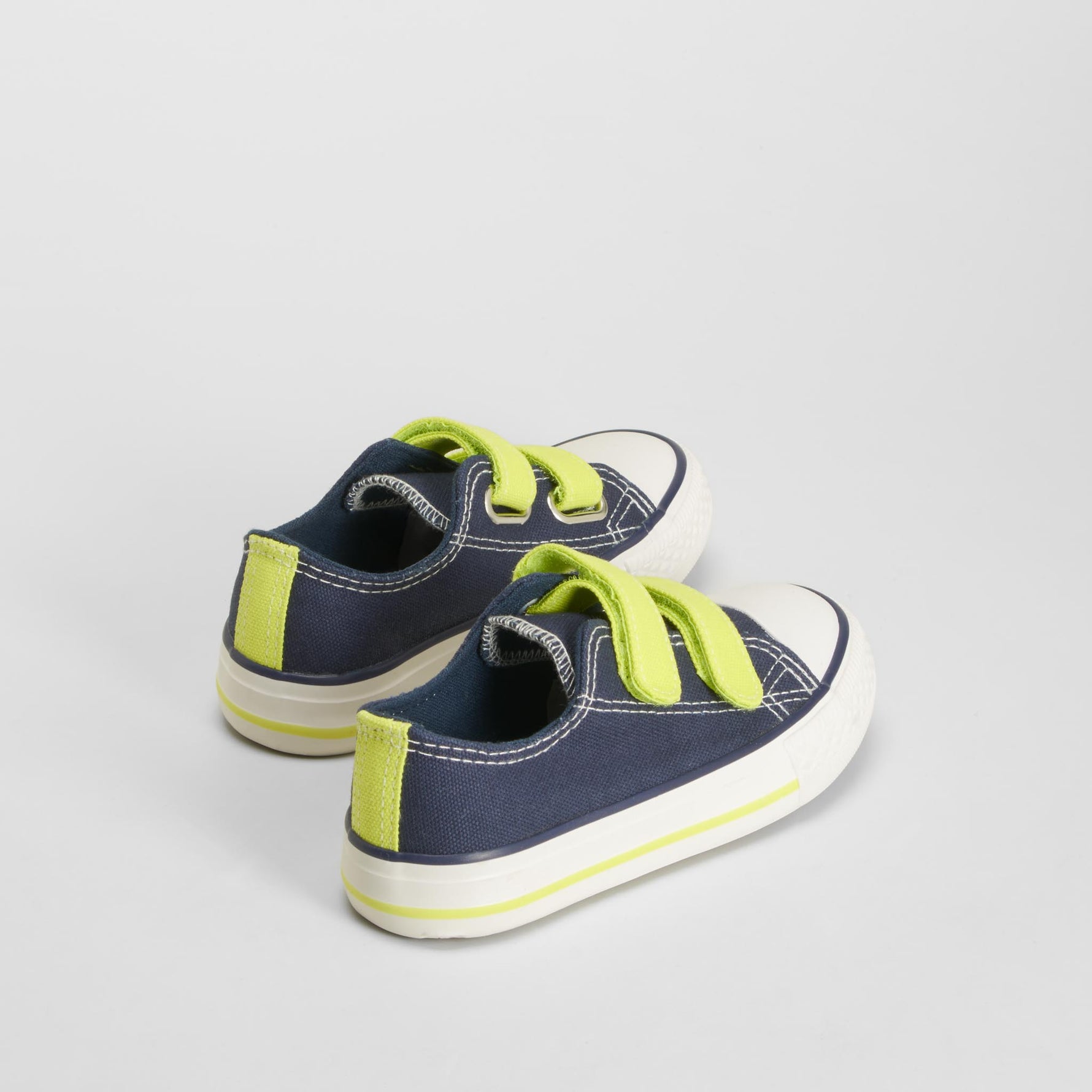 Zapatilla lona velcro amarilla y azul SEVEN FIVE